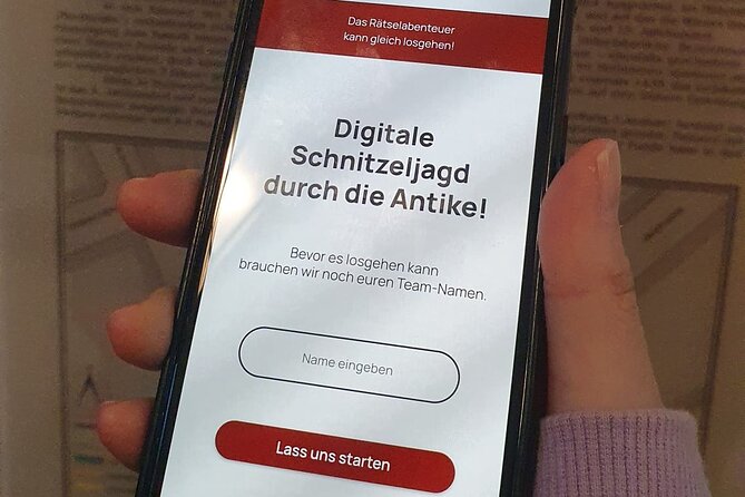Digital puzzle tour with Marcus Aurelius' order - How the Mobile Ticket, Link, and Password Work