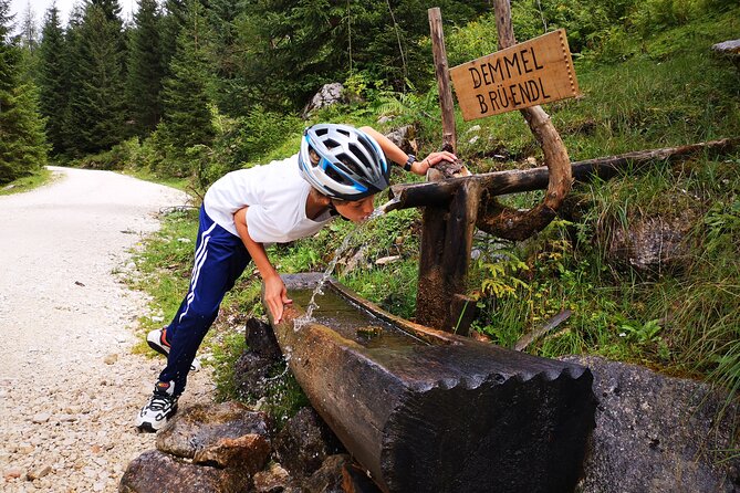 Guided e-bike tour of the alpine pastures in the Salzkammergut - Stop 1: Iglmoosalm for big Gosaukamm views and old-recipe Kaiserschmarrn