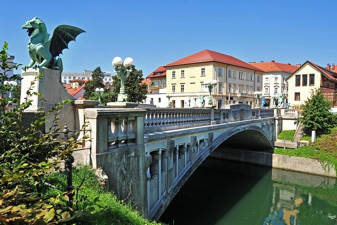 Ljubljana and Lake Bled private day tour from Vienna - Ljubljana Old Town: River Walk, Prešernov Square, and Dragon Bridge Lore