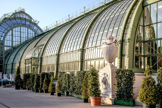Skip-the-Line Sisi Museum, Hofburg and Gardens Tour Vienna - Burggarten gardens: Mozart statue, cathedral sightlines, and winter reality