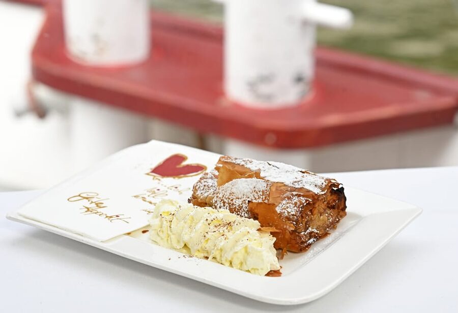 Vienna: City Cruise - The Included Treat: Apple Strudel and Your Choice of Hot Drink