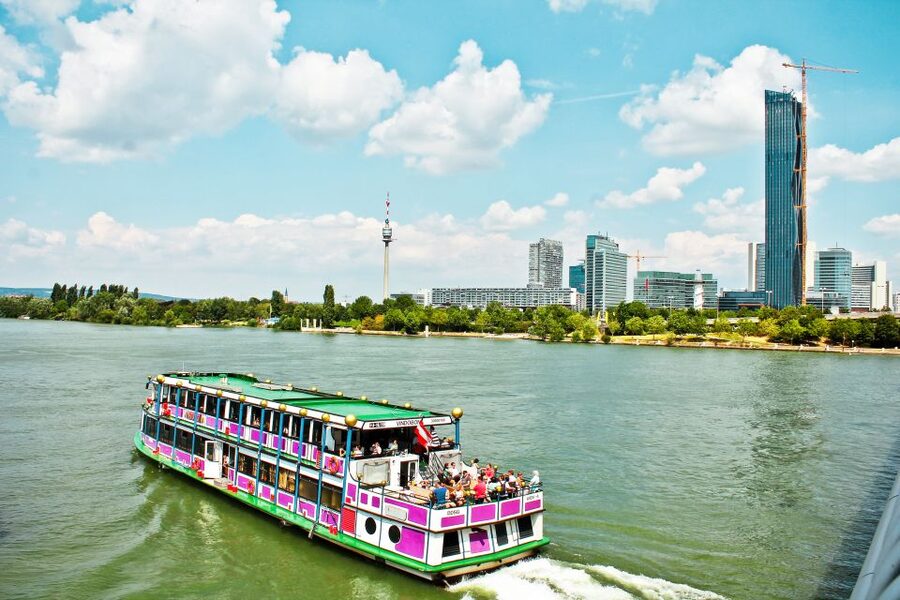 Vienna: Cruise and Schnitzel Tour - Vienna River Views Start at Schwedenplatz