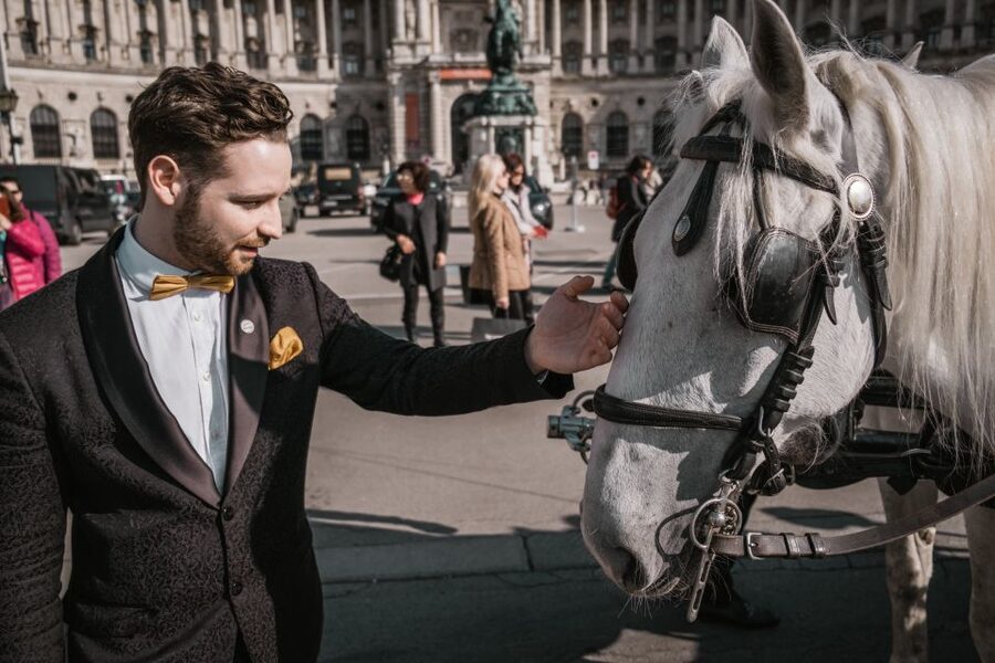 Vienna: Culinary Horse-Drawn Carriage Experience - Stepping off the sidewalk and into a Vienna carriage