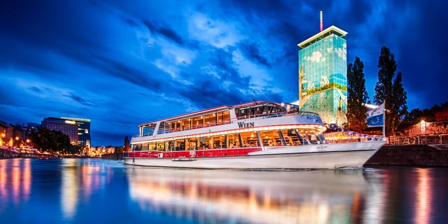Vienna: Evening Cruise Along The Danube - Picking the right deck moments: upper views and live camera screens