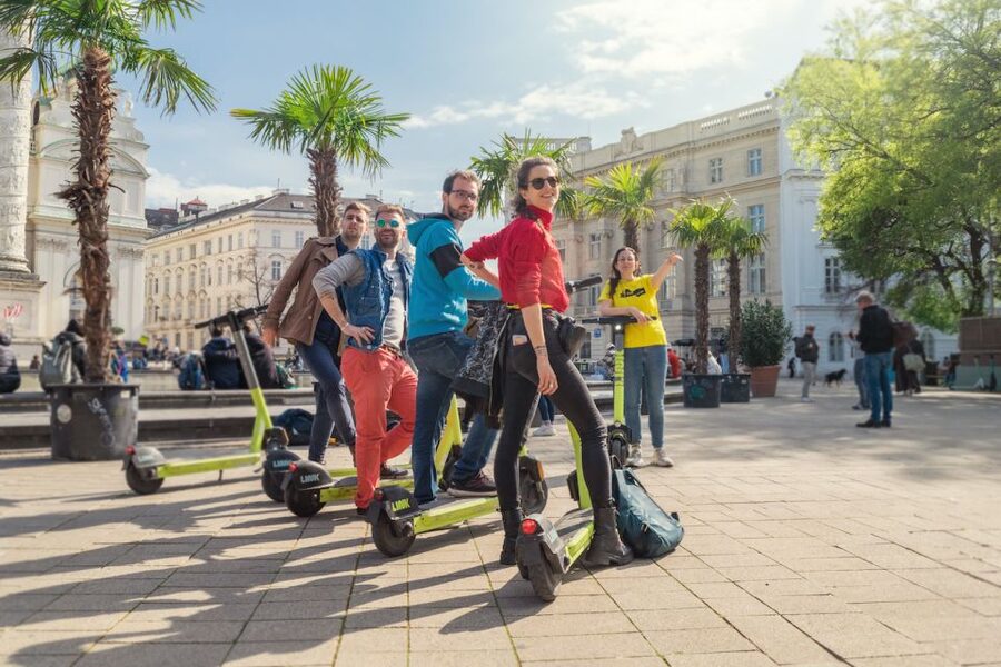 Vienna: Guided Tour by Kick Bike or E-Scooter with a Local - Meeting at the yellow Prime Tours umbrella near Stubentor or Stadtpark