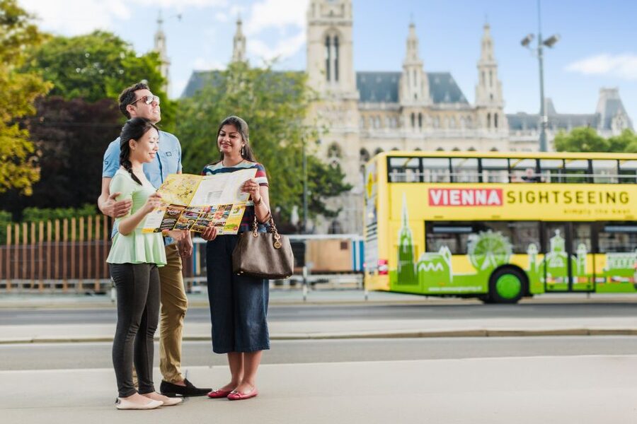 Vienna: Hop-On Hop-Off Sightseeing Bus Tour in 19 Languages - QuietVox self-guided walking tour app for your “after the bus” moments
