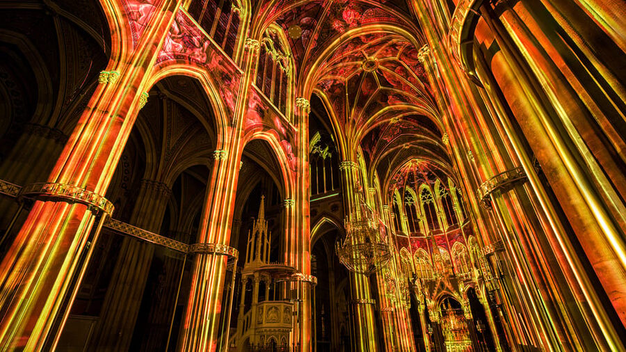 Vienna: Light of Creation Votive Church Immersive Light Show - A 30-minute Genesis light and sound show in Viennas Votivkirche