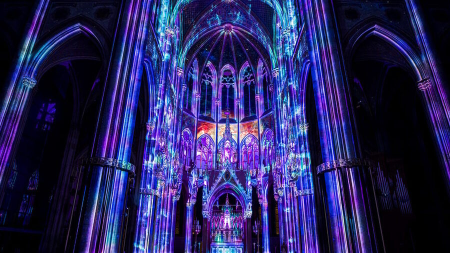 Vienna: Light of Creation Votive Church Immersive Light Show - Six acts of creation, 360-degree sound and projected light