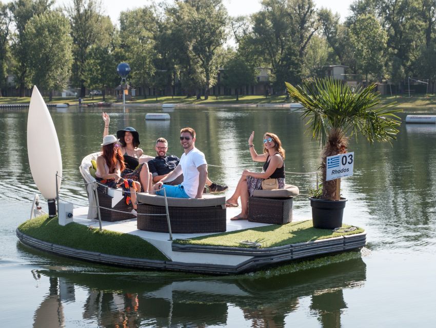 Vienna: Private Floating Island E-Boat Rental on Danube - What Your Private E-Boat Session Feels Like (1 Hour, Up to 8)