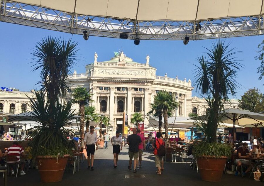 Vienna: Walking Tour of the Historic Ringstrasse - City Hall and Burgtheater: where government and performance share the same street