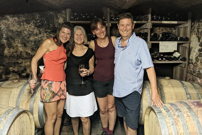Vienna Woods Wine Tour - Wines, Vines & Good Times! - Stop 1 in Summer: Baden, a Viewpoint, and Open-Air Wine in the Vines